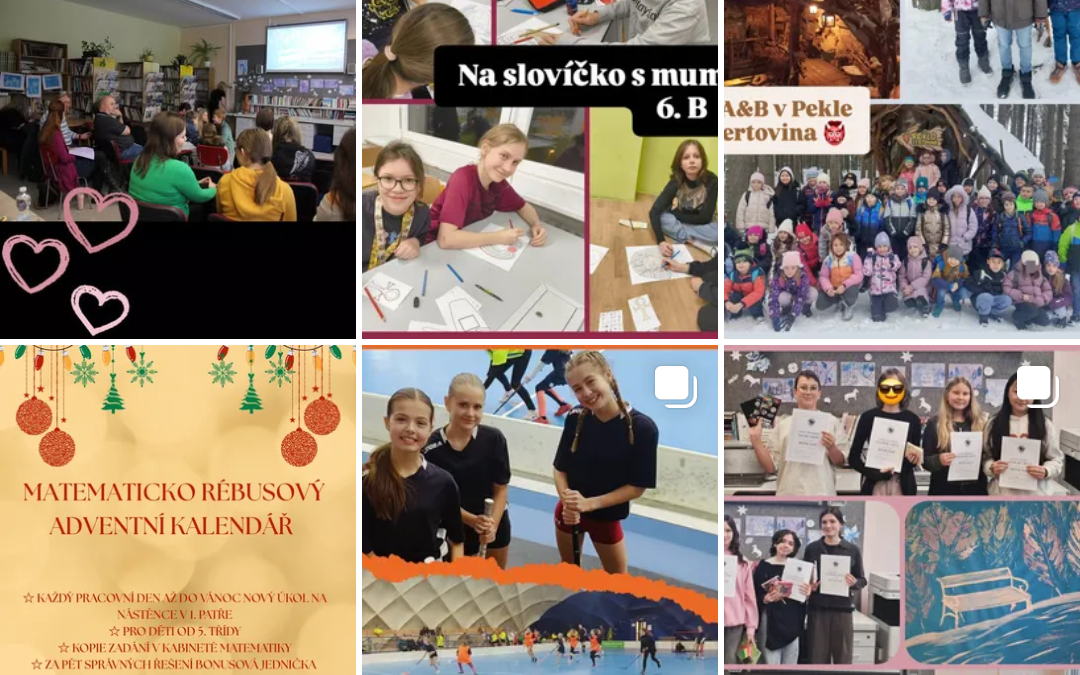 Školní Instagram a Facebook
